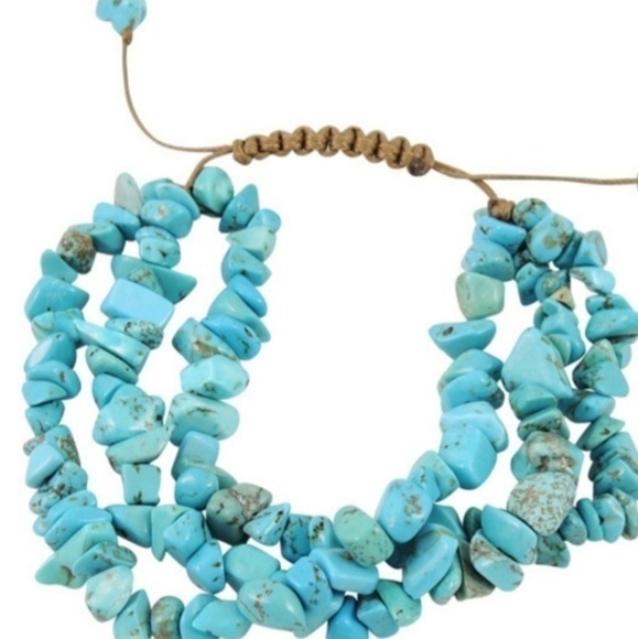 Turquoise  nugget‎ boho bracelet.NWT - Picture 1 of 4
